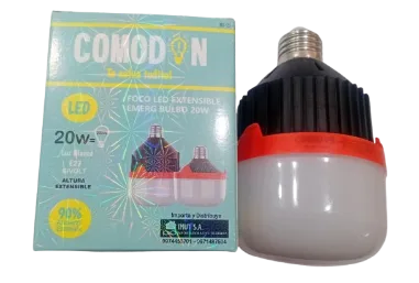 FOCO LED COMODIN EMERG BULBO  RETRACTIL 20W