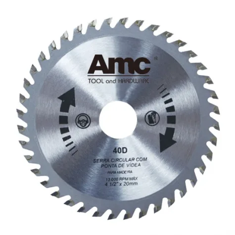 DISCO CORTE MADERA AMC 110M 40D AM37017.110 X100UN